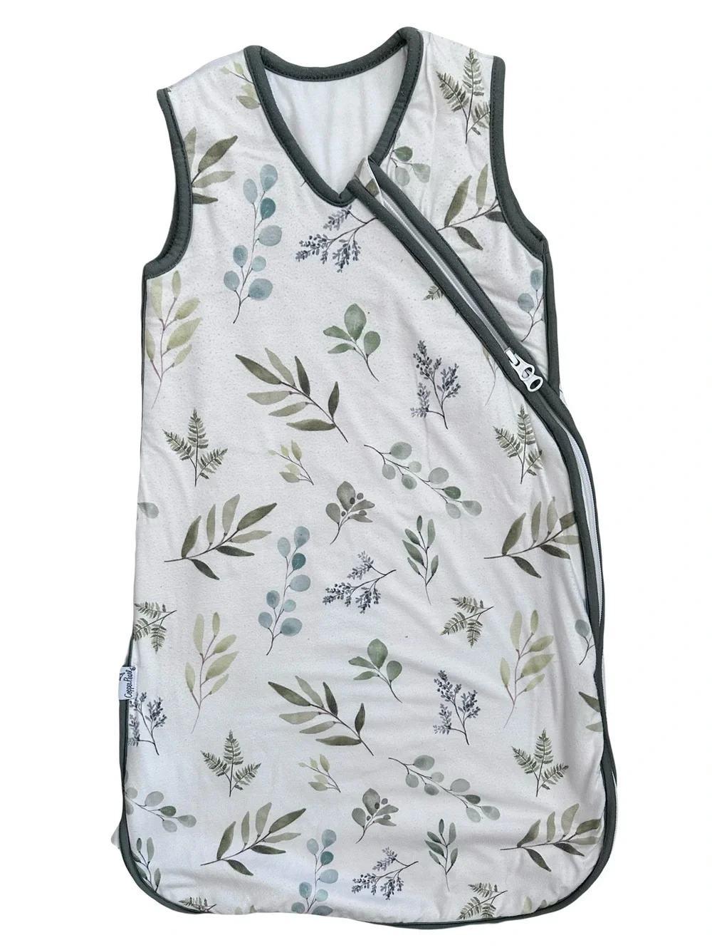 Copper Pearl Neutral Leaf Print Sleep Sack